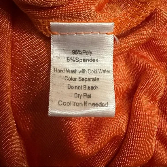 NWT JLUXLABEL Women’s Orange Strapless Ruched Side-Slit Dress - Size XXL - Picture 7 of 8